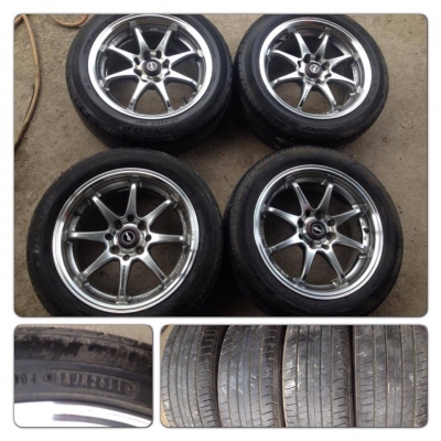 ขายแม็กมือ2 Wedsport ขอบ15 4รู100/114 + ยางปี11 ราคา 8,900บาทถูก