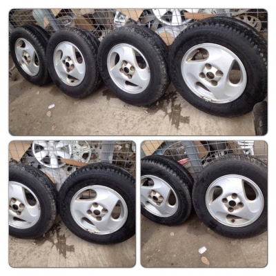 ขายแม็กเดิม Mitsubishi Lancer ขอบ 13 พร้อมยาง ราคา 1,900บาทถูก