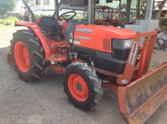 ปัญญาแทรคเตอร์มาแล้ว...จัดมาให้คับรถไร่ ไม่เคยลงน้ำ สีเดิมๆ คูโบต้า L3408 DI พร้อมใบมีดตราช้าง พร้อมผาน CMT 6x22