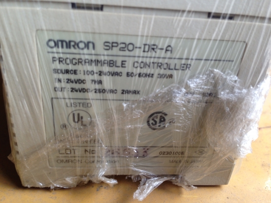 ขายเครื่อง PLC ของ omron รุ่น SP 20-DR-A เครื่องถอดจากตู้ สภาพดี