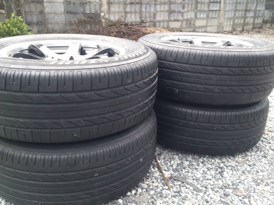 ขายแม็กTE37  6รู 139.7ขอบ18 พร้อมยางบริสโตร์265/60R18 ยางปลายปี10 สวยๆ จำนวน 1 ชุด