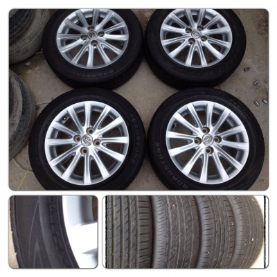 ขายแม็กเดิม NEW VIOS 12 ก้าน ขอบ 15 4/100 +ยางปี12 ราคา 9,900 บาทถูก