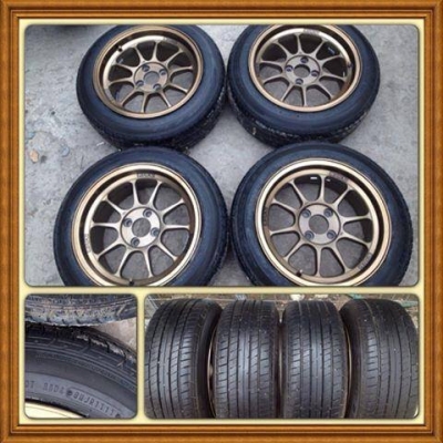 ขายแม็กมือ2 Ray RF1(Kspeed) ขอบ15 กว้าง8 ออฟ 25 +ยางปี10กับ11 ดอกเยอะ 12,500 B ถูก