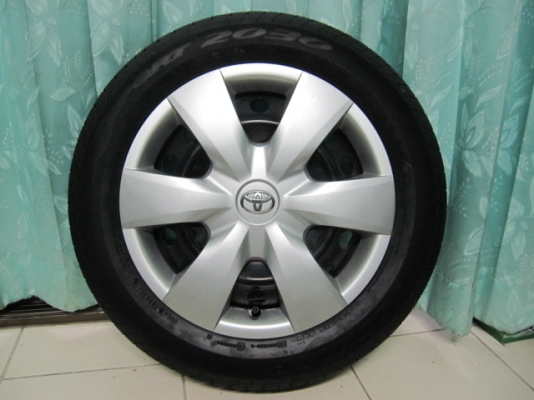ขายล้อกะทะพร้อมยาง Toyota Vios ขอบ 15 สภาพป้ายแดง