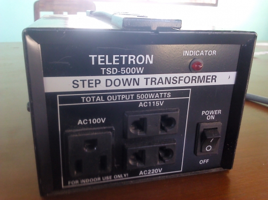 หม้อแปลงจาก220V. เป็น 100V.และ115V. ,220V. ขนาด 500W.