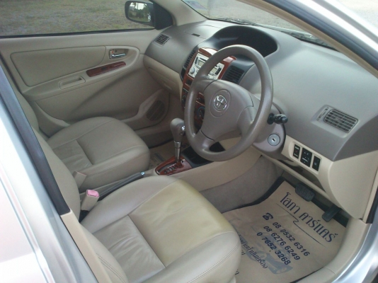 ขาย Toyota Vios 1.5 S ตัวท็อป สีเบจ เบาะหนัง ไมล์ดิจิตอล ตรวจเช็คศูนย์โตโยต้าตลอด