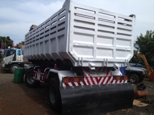 ขาย หางพ่วงท้องเรือ 2 เพลาดั๊ม / ยาว 6.0 เมตร / ยางใหม่ 8 เส้น