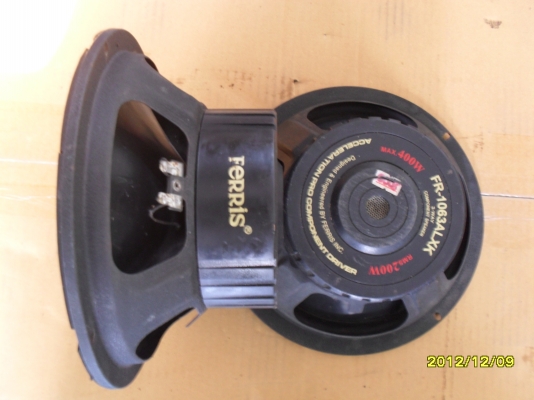 ขาย ลำโพงติดรถยนต์ FERRIS 10 นิ้ว 400 Watt  2  ตัว