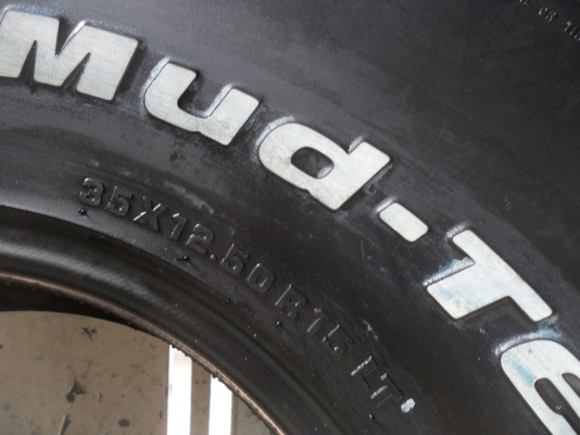 ยาง BFGoodrich 35*12.50R15 ใหม่เก่าปี