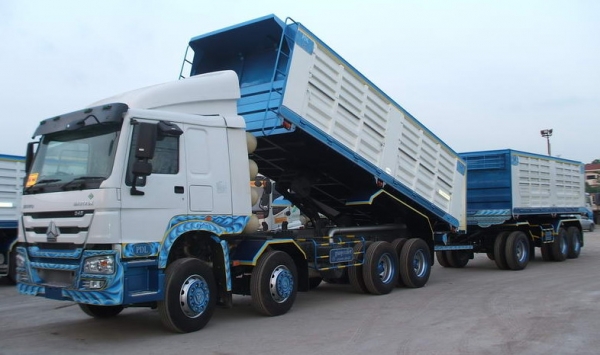 มาใหม่สุดคุ้ม Sino Truk CNG กะบะดั๊ม 12 ล้อ 345 แรง