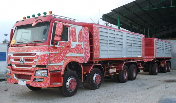 มาใหม่สุดคุ้ม Sino Truk CNG กะบะดั๊ม 12 ล้อ 345 แรง