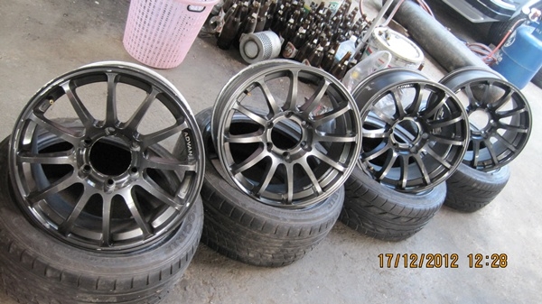 ขายแม็ก17 ADVAN RS 6รู 4วง พร้อมยาง