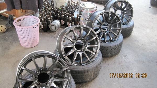 ขายแม็ก17 ADVAN RS 6รู 4วง พร้อมยาง