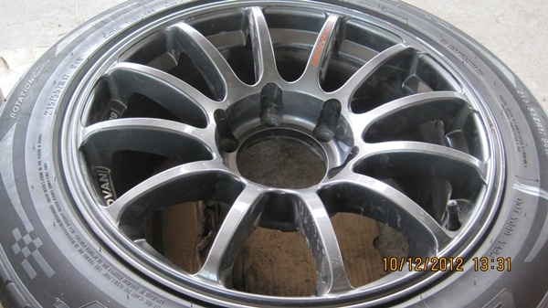 ขายแม็ก17 ADVAN RS 6รู 4วง พร้อมยาง