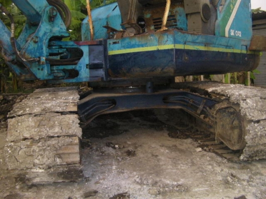 รถขุดKOBELCO042แท็กเหล็กบูมใหญ่เก่านอกพร้อมใช้งานตรวจสภาพแล้วราคา385,000บาทเครื่องแน่นสตาร์ติดง่ายปั่มนิ้วใช้งาน5400ชั่วโมงจากญี่ปุ่น