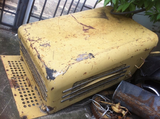 ขายด่วนฝาครอบเครื่องรถบดล้อยาง7ล้อWATANABE WP15WE