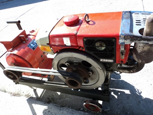 เครื่องปั่น 3 KW.ยี่ห้อ DENYO พร้อมเครื่องยนต์ดีเซลยันม่าติดตั้งบนฐานล้อ