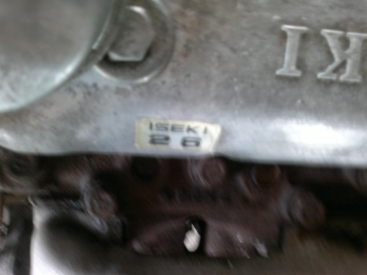 ขายเครื่อง 3 สูบเก่าญี่ปุ่นยี่ห้อ Iseki(E3AE1) ขนาด 26 แรงม้าสภาพสวย ขายเครื่อง 3 สูบเก่าญี่ปุ่นยี่ห้อ Iseki(E3AE1) ขนาด 26 แรงม้าสภาพสวย