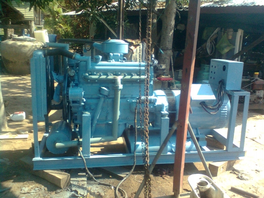 เครื่องปั่นไฟราคาถูกๆมาแล้วครับเครื่องพร้อมใช้งานเครื่องอิซูซุ 120 แรงได 43.75kvaบัสเลส