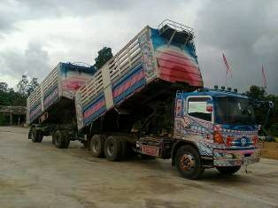 ขายรถ 18 ล้อพ่วงแม่-ลูกดัมพ์ HINO MEGA 260 แรงม้า ปี 2552 ลูกพ่วงดัมพ์กระบะเหล็กคอกเกษตร 2 คาน ราคา 2700000