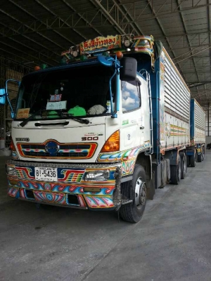 ขายรถ 22 ล้อพ่วงแม่-ลูกดัมพ์ HINO MEGA 344 ปี 2553 ลูกพ่วง 3 คานแท้ดัมพ์กระบะอลูมิเนียมคอกเกษตรอู่ธวัสชัย ขายราคา 3500000