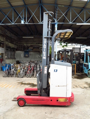 รถยกไฟฟ้า แบบยืนขับ ขนาด 1.3 เสาสูง 4.5 เมตร Nichiyu FBRMA13-70-450