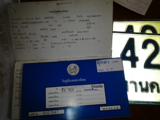 ขายทะเบียนรถจี๊ป วิลลี่ 58,000 บาท ขายทะเบียนรถจี๊ป วิลลี่ 58,000 บาท