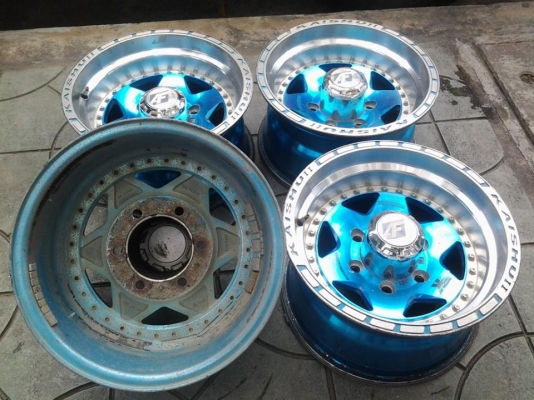 ล้อนอก 15x8 ET-15 น้ำหนักเบา หนาๆ ล้อนอก 15x8 ET-15 น้ำหนักเบา หนาๆ