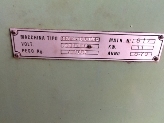 เครื่องเจียร์เพลา นอก-ใน Cometa HMI 1000B เครื่องเจียร์เพลา นอก-ใน Cometa HMI 1000B