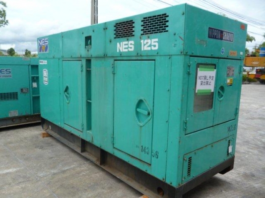 ขายเครื่องปั่นไฟ 125 kva Nippon Sharyo NES125ESK #N0402SCC สภาพดี เครื่องถึงไทยแล้วค่ะ