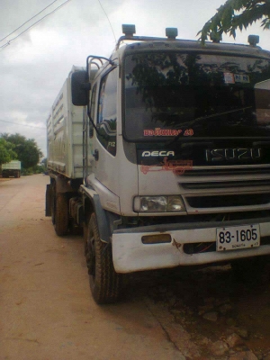 10ล้อดั้มISUZU DECA UROI ปี46 ดั้มแม่ลูก แม่สามมิตรลูกKC3คาน