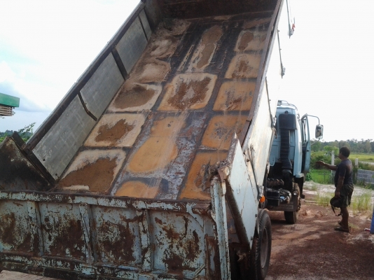 ISUZU Rocky FRR12HA ดั้มเครื่อง175 6BG1 เกียร์รอคเสื้อลาย กะบะดั้มมิเนียม ภาษีขาด 8 เดือน