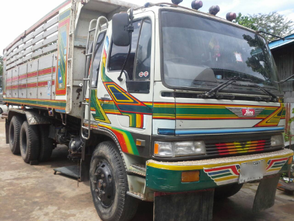 ขายรถบรรทุกสิบล้อดั๊มพ์ Hino 3H เครื่อง 195 แรง เครื่องเดิม เกียร์เดิม ด.มิเนียม จดปี 2543