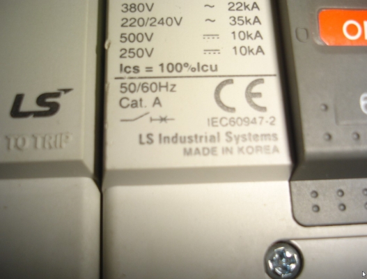 ขายเบรคเกอร์ไฟฟ้า 3P 60A matasol abn 103c