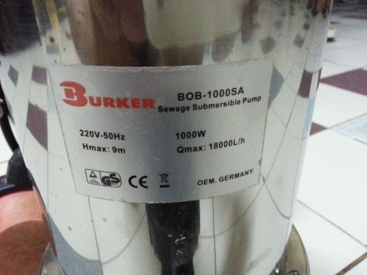 ขายไดโว่สูบน้ำสแตนเลสแบบมีลูกลอยพร้อมใช้งาน