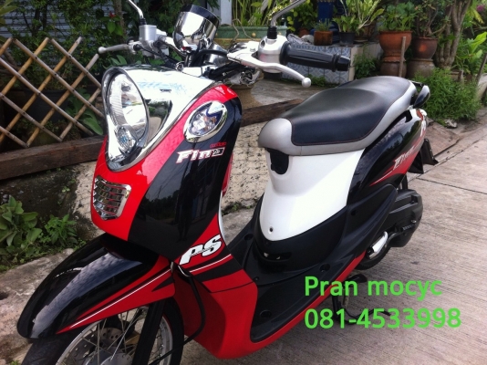 ขายyamaha fino(ps)สีดำเเดงขาว ปี2013