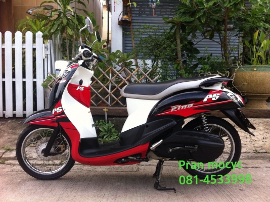 ขายyamaha fino(ps)สีดำเเดงขาว ปี2013