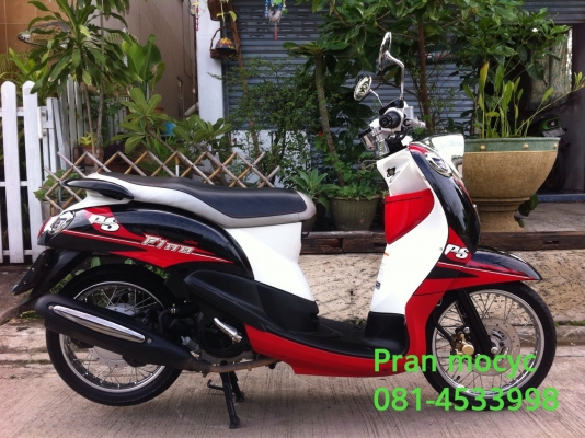 ขายyamaha fino(ps)สีดำเเดงขาว ปี2013