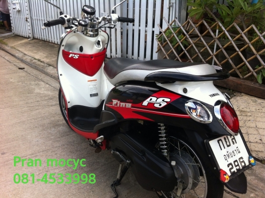 ขายyamaha fino(ps)สีดำเเดงขาว ปี2013