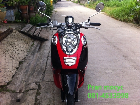 ขายyamaha fino(ps)สีดำเเดงขาว ปี2013