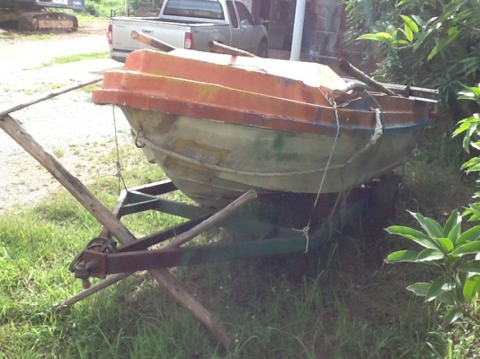 ขอบคุณ เสี่ยยเล็กชัยภูมิ จองแล้วครับ ขายด่วน เรือท้องแบนกว้าง 1.50เมตรยาว4.30เมตร เครื่องยนต์ยามาฮ่าพร้อมใช้งานไม่ผุแถมรถลากครับ