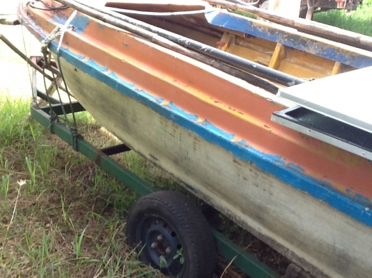 ขอบคุณ เสี่ยยเล็กชัยภูมิ จองแล้วครับ ขายด่วน เรือท้องแบนกว้าง 1.50เมตรยาว4.30เมตร เครื่องยนต์ยามาฮ่าพร้อมใช้งานไม่ผุแถมรถลากครับ