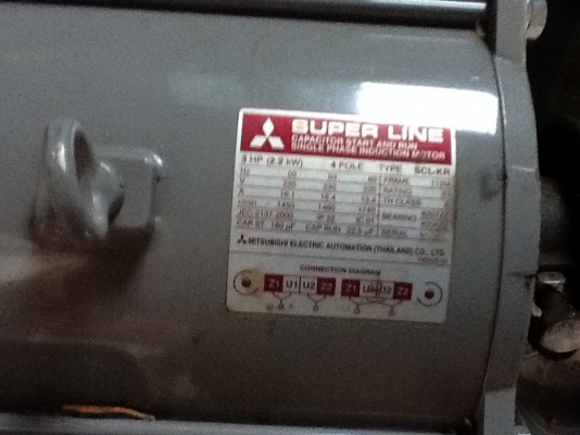 ขายด่วนมอเตอร์ 3แรง 1เฟช (สองสาย220v)มิสซูครับ ขอขายที่5900พร้อมใชังานรับประกันครับ ขายด่วนมอเตอร์ 3แรง 1เฟช (สองสาย220v)มิสซูครับ ขอขายที่5900พร้อมใชังานรับประกันครับ