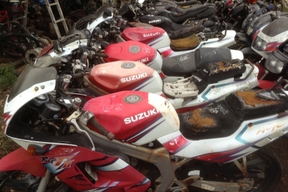 SUZUKI RG GRAMMA ขายตามสภาพ รถตำรวจ มีทะเบียน