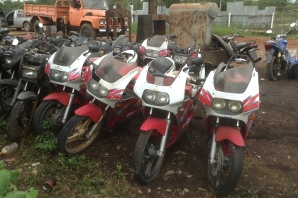 SUZUKI RG GRAMMA ขายตามสภาพ รถตำรวจ มีทะเบียน