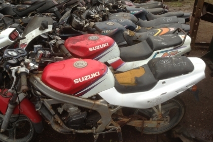SUZUKI RG GRAMMA ขายตามสภาพ รถตำรวจ มีทะเบียน