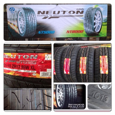 ขายยางใหม่ Neuton ปี13 205/45/17 ชุดละ 8,200 บ. ถูกที่สุด