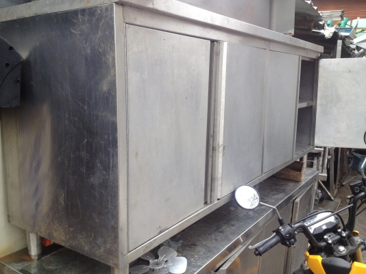 ขายตู้เก็บของสเเตนเลสยาว2มฺ17000