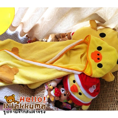 ขายผ้าคลุมไหล่ และหมวก ไก่เหลืองโทริ จากญี่ปุ่น น่ารักมาก