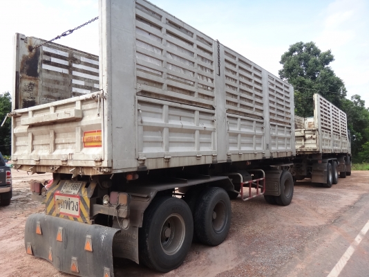 ขายด่วน รถสิบล้อสองเพลาดัมพ์  พ่วง แม่-ลูก   HINO  MEGA  380 ปี 52 ยูโร 3 แม่ยาว7.50 เมตร  ลูกสามเพลายาว  7.50เมตร  เดิมๆ พร้อมใช้งาน